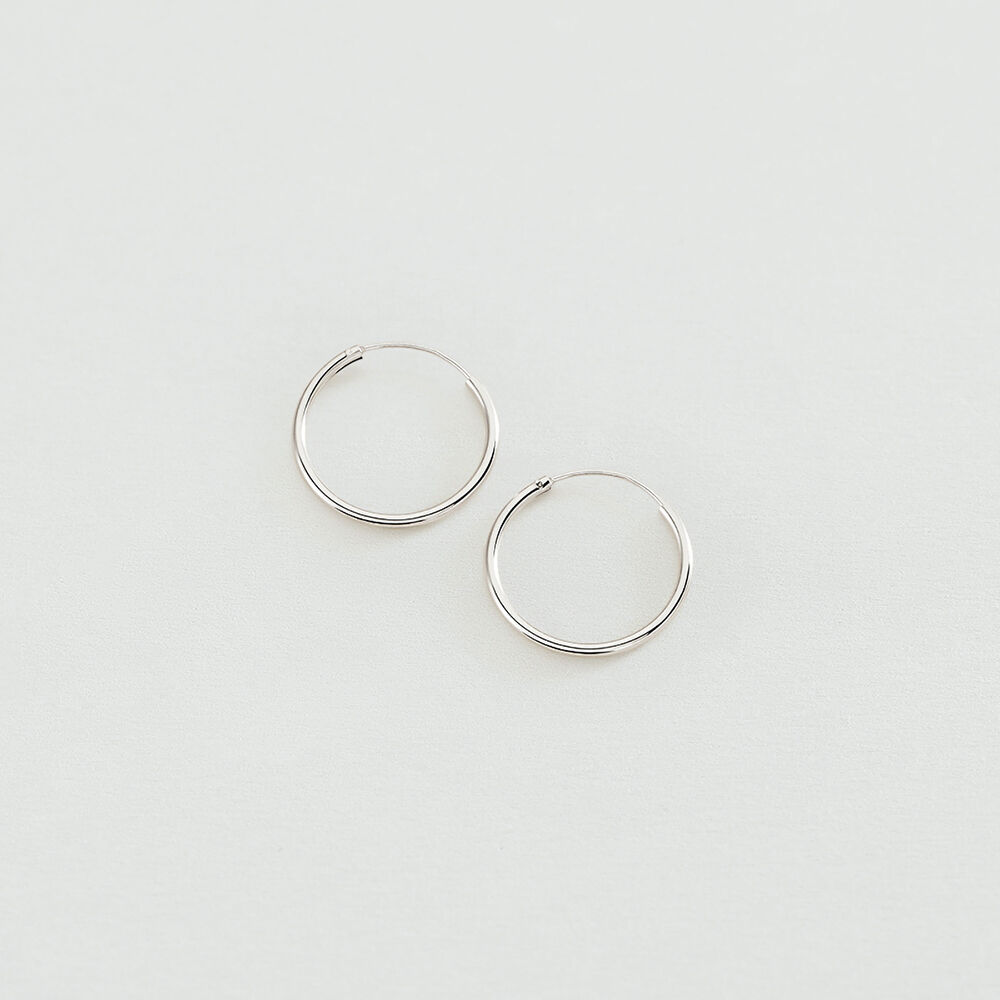 Hoops CREOLA - Silver - Earrings  | Agatha