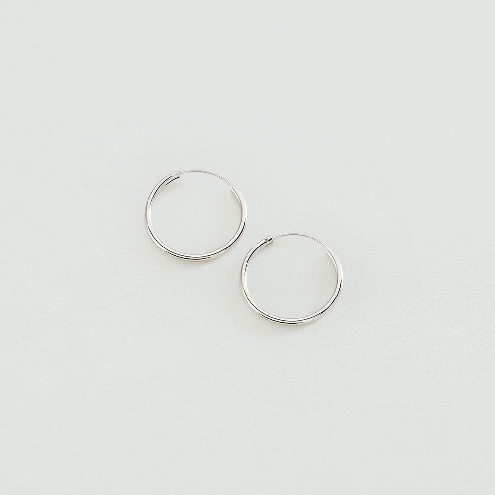 Hoops CREOLA - Silver - Earrings  | Agatha