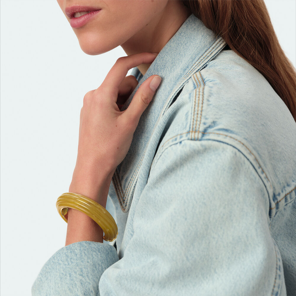 Bangle MADELEINE - Khaki / Gold - Bangle  | Agatha