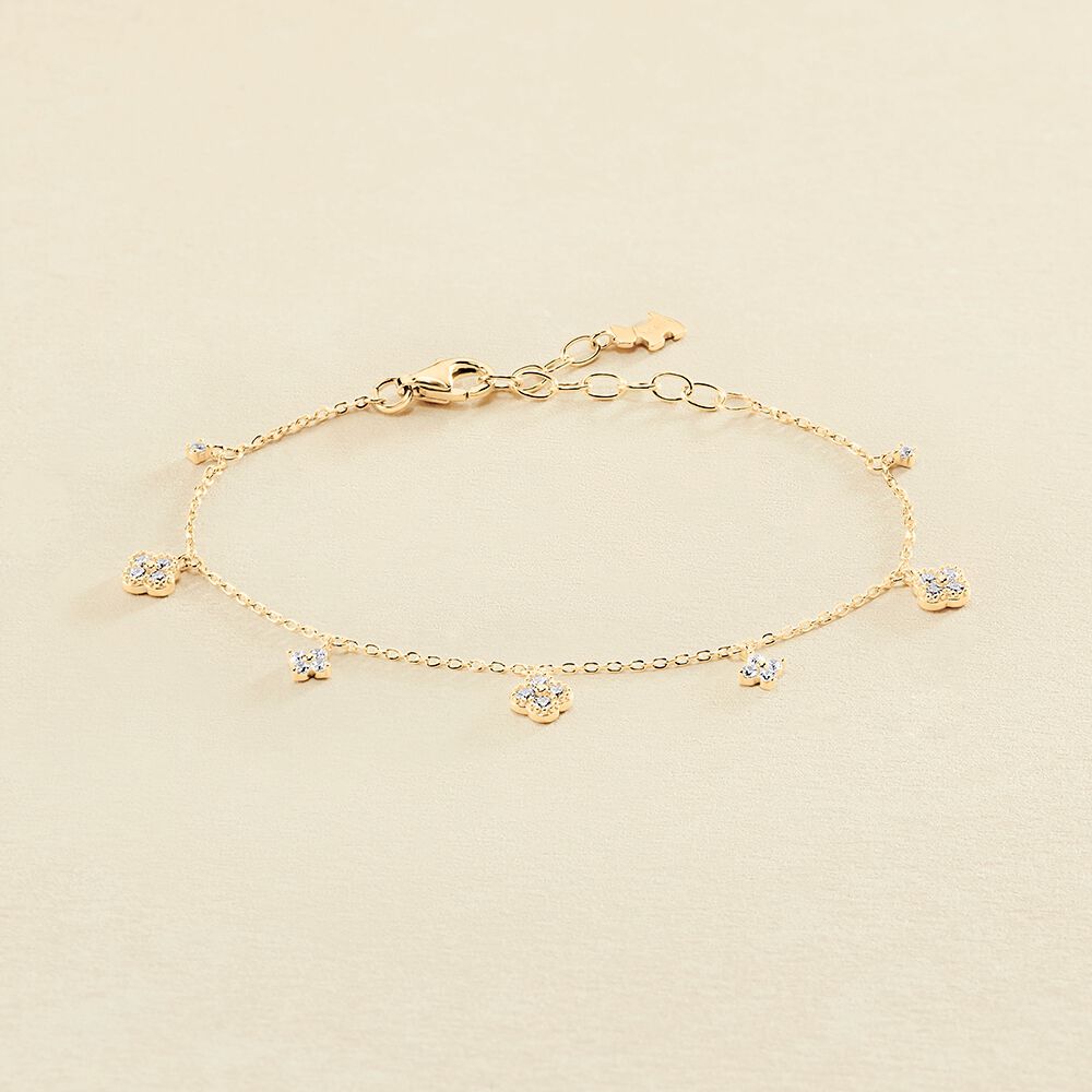 Link bracelet BELOVED - Crystal / Golden - All jewellery  | Agatha