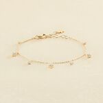 Link bracelet BELOVED - Crystal / Golden - All jewellery  | Agatha