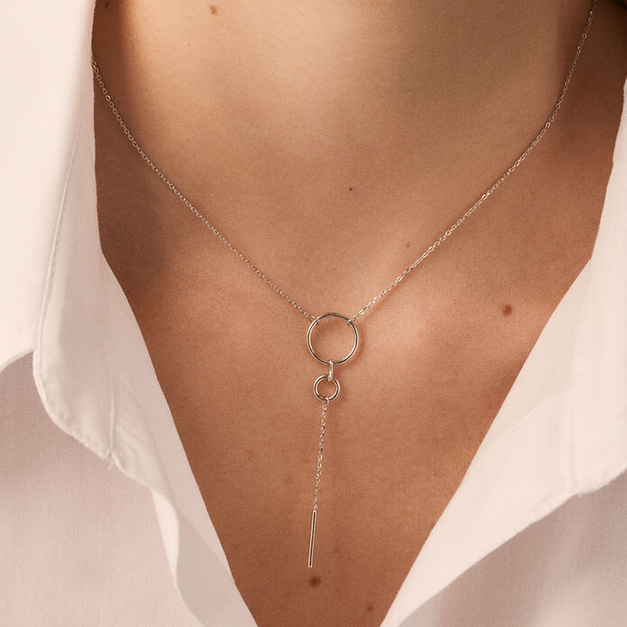Long necklace PHILRING - Silver - All jewellery  | Agatha