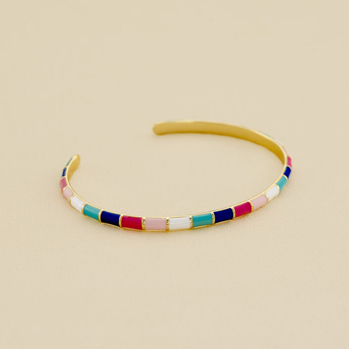 Bangle BONHEUR - Pink/white/blue - All bracelets  | Agatha