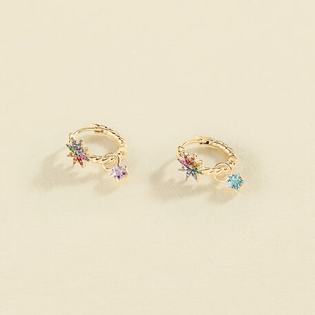 Hoops SPACEAG - Multicolor / Gold - All jewellery  | Agatha