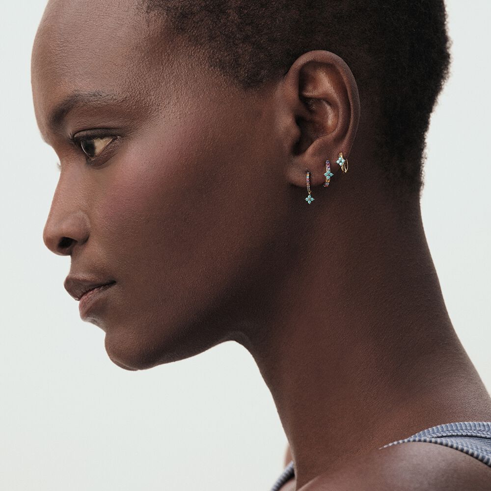 Hoop piercing MIX& MATCH - Multicolor / Gold - Hoop piercing  | Agatha