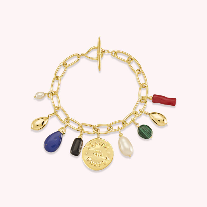 Link bracelet DEESSE - Multicolor / Gold - All bracelets  | Agatha