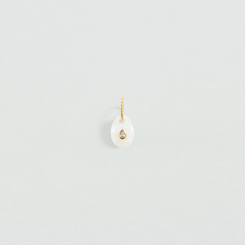 Pendant NATURAL STONE - White moon stone - All Talismans  | Agatha