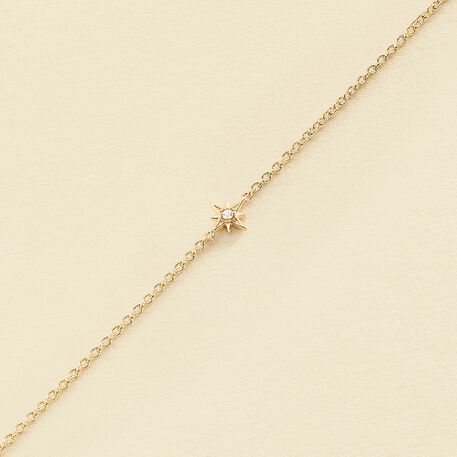 Link bracelet OURSE - Crystal / Golden - All bracelets  | Agatha