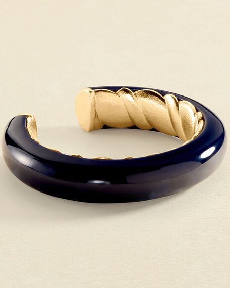 Bangle TORSADES - Blue / Gold - All jewellery  | Agatha