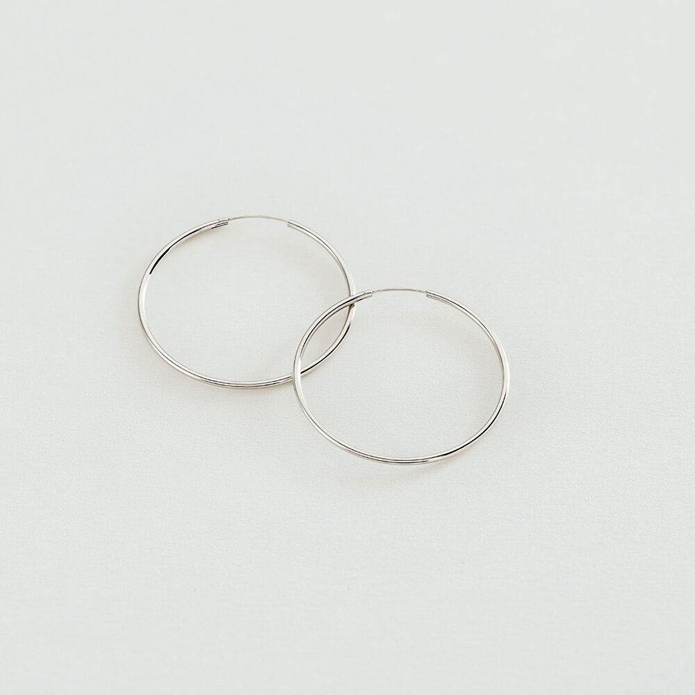 Hoops CREOLA - Silver - Earrings  | Agatha