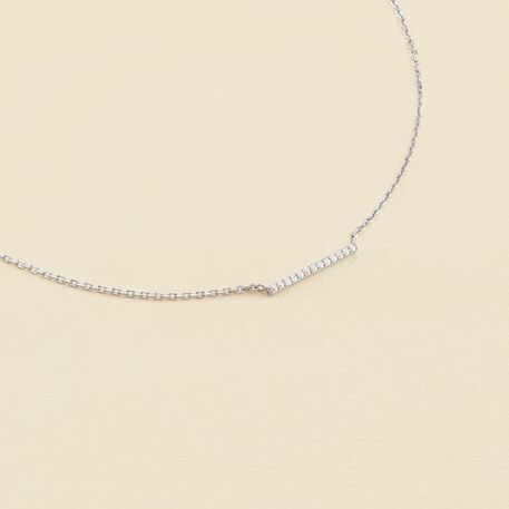 Choker necklace BARSHINE - Crystal / Silver - All jewellery  | Agatha