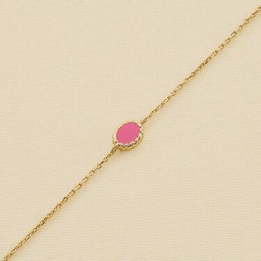 Link bracelet ATMA - Mother-of-pearl / pink - All jewellery  | Agatha