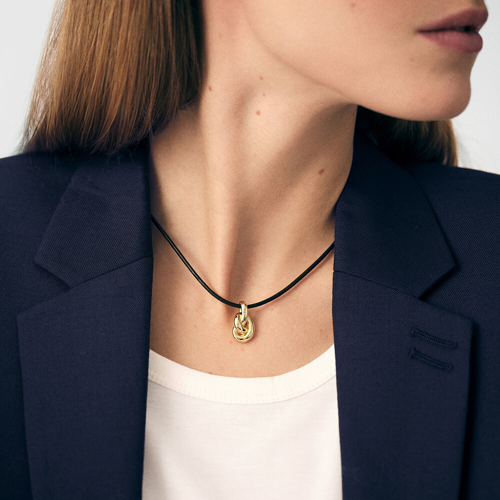 Choker necklace LOULOU - Black / Gold - Choker necklace  | Agatha