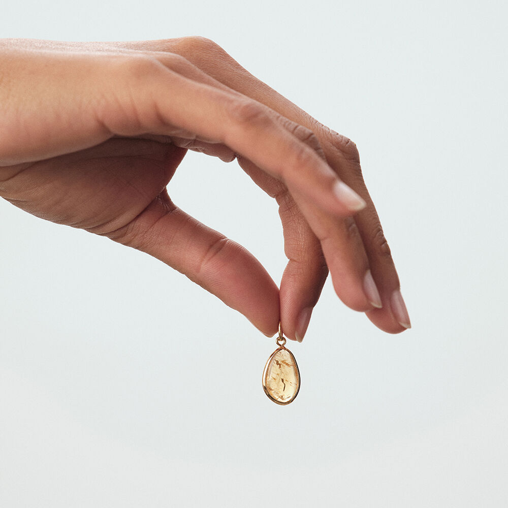 Pendant NATURAL STONE - Citrine - Jewellery  | Agatha