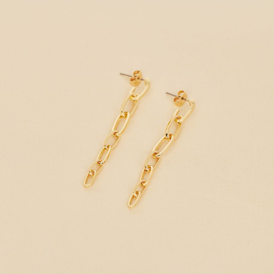 Long earrings CHAIN - Golden - All earings  | Agatha