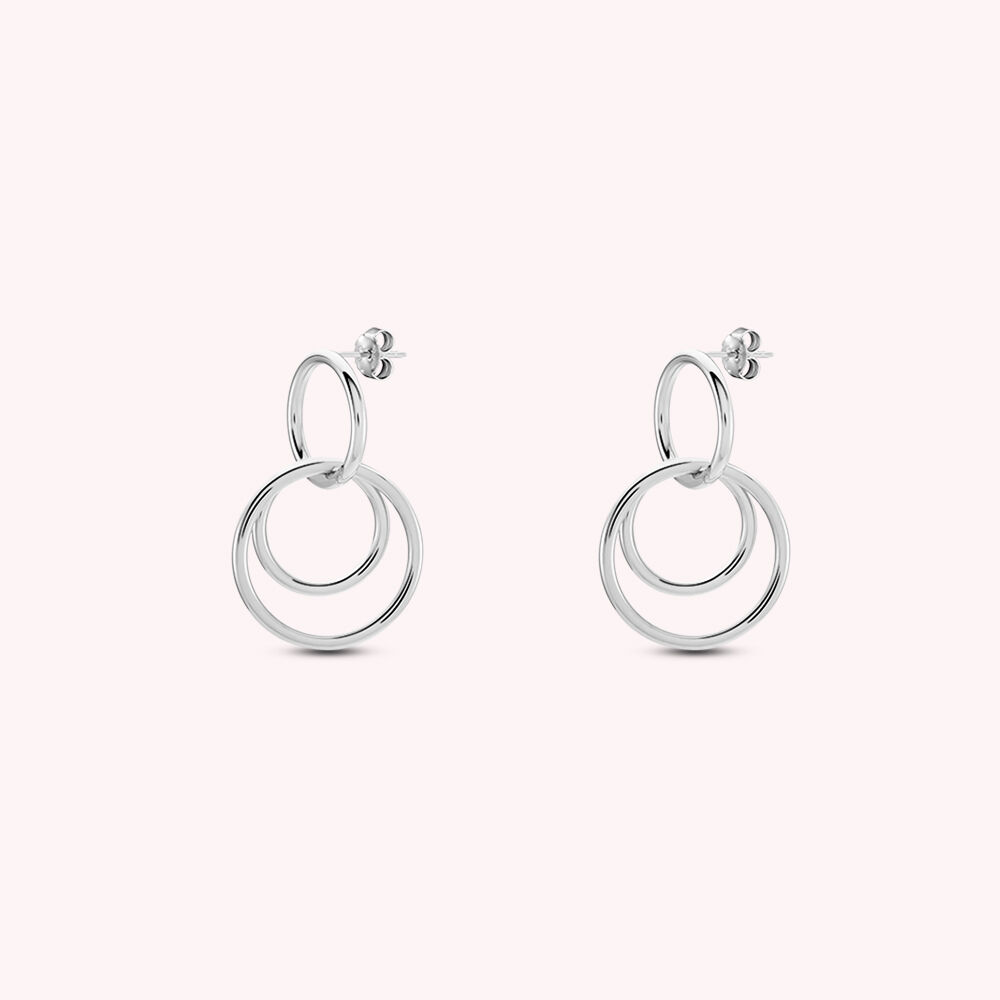 Long earrings TELES - Silver