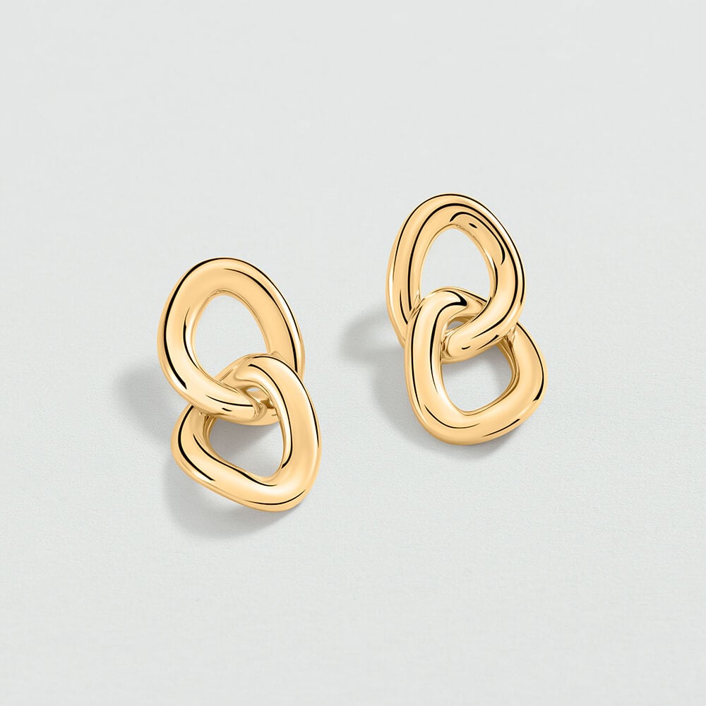 Long earrings REAUMUR - Golden - Earrings  | Agatha