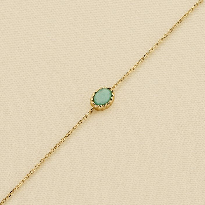 Link bracelet ATMA - Amazonite/ yellow - All jewellery  | Agatha