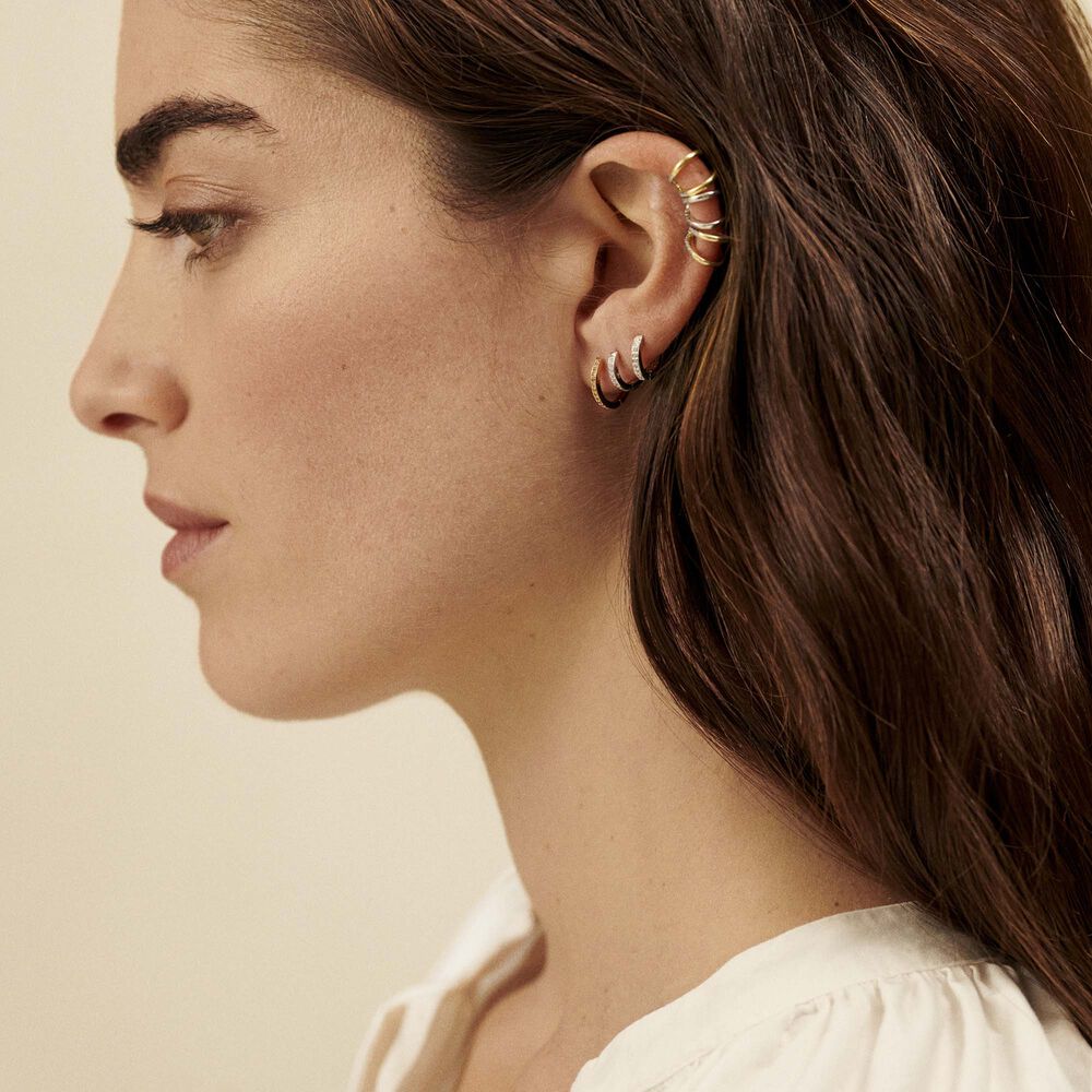 Ear cuff CRUZADO - Golden - Ear cuff  | Agatha