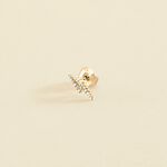 Piercing stud ECLAIR - Crystal / Golden - All jewellery  | Agatha