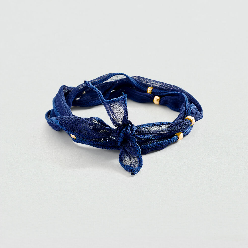 Cord bracelet ILIOS - Navy Blue - Bracelets  | Agatha