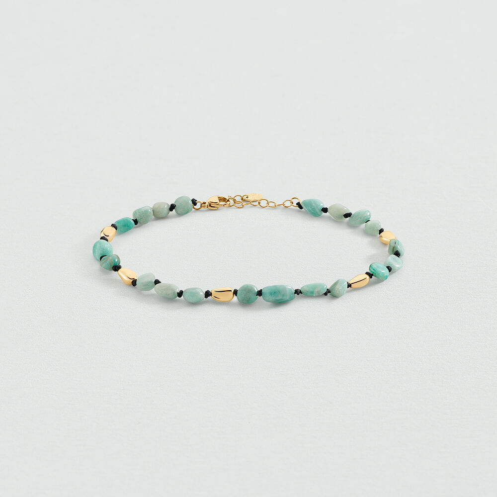 Ankle chain ODYSSEE - Turquoise / Gold - Ankle chain  | Agatha