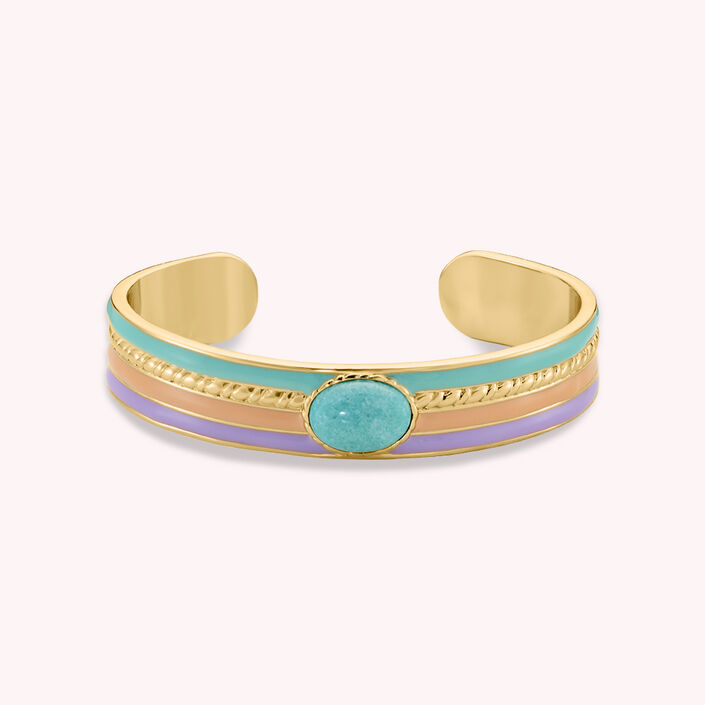 Cuff ARLEQUIN - Multicolor / Gold - All jewellery  | Agatha