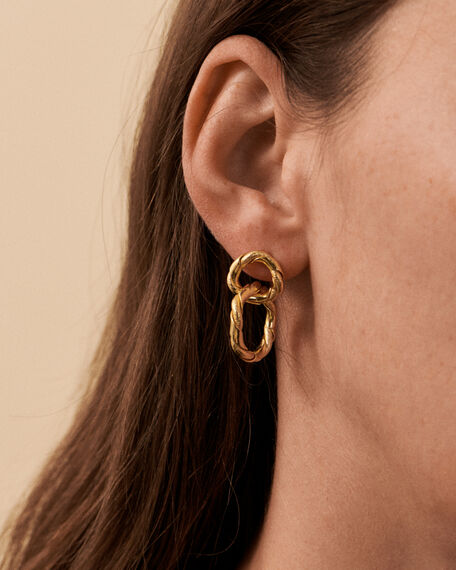 Long earrings ADELE - Golden - All jewellery  | Agatha