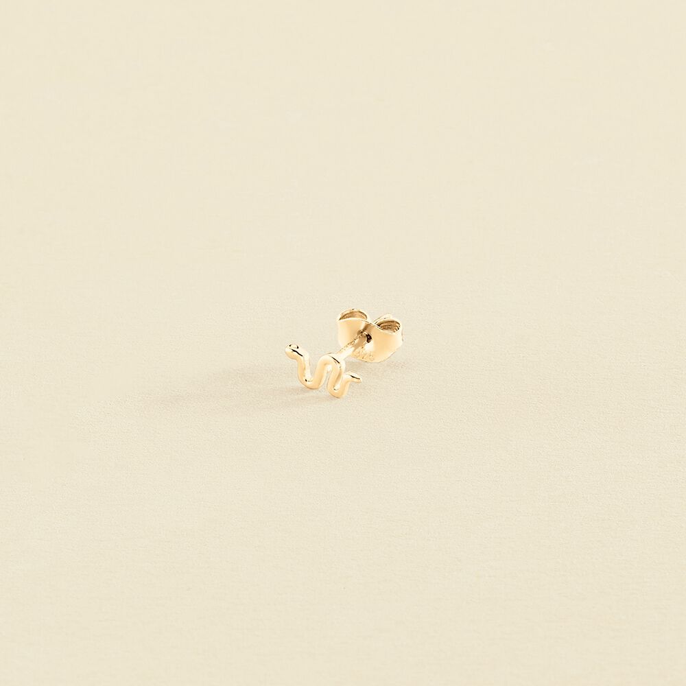 Piercing stud VIPER - Golden - All jewellery  | Agatha