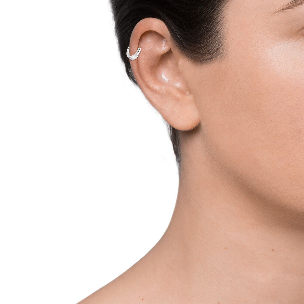 Ear cuff NAVETA - Crystal / Silver - Outlet  | Agatha