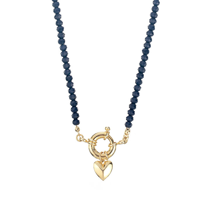 Choker necklace GAYNOR - Blue / Gold - All jewellery  | Agatha