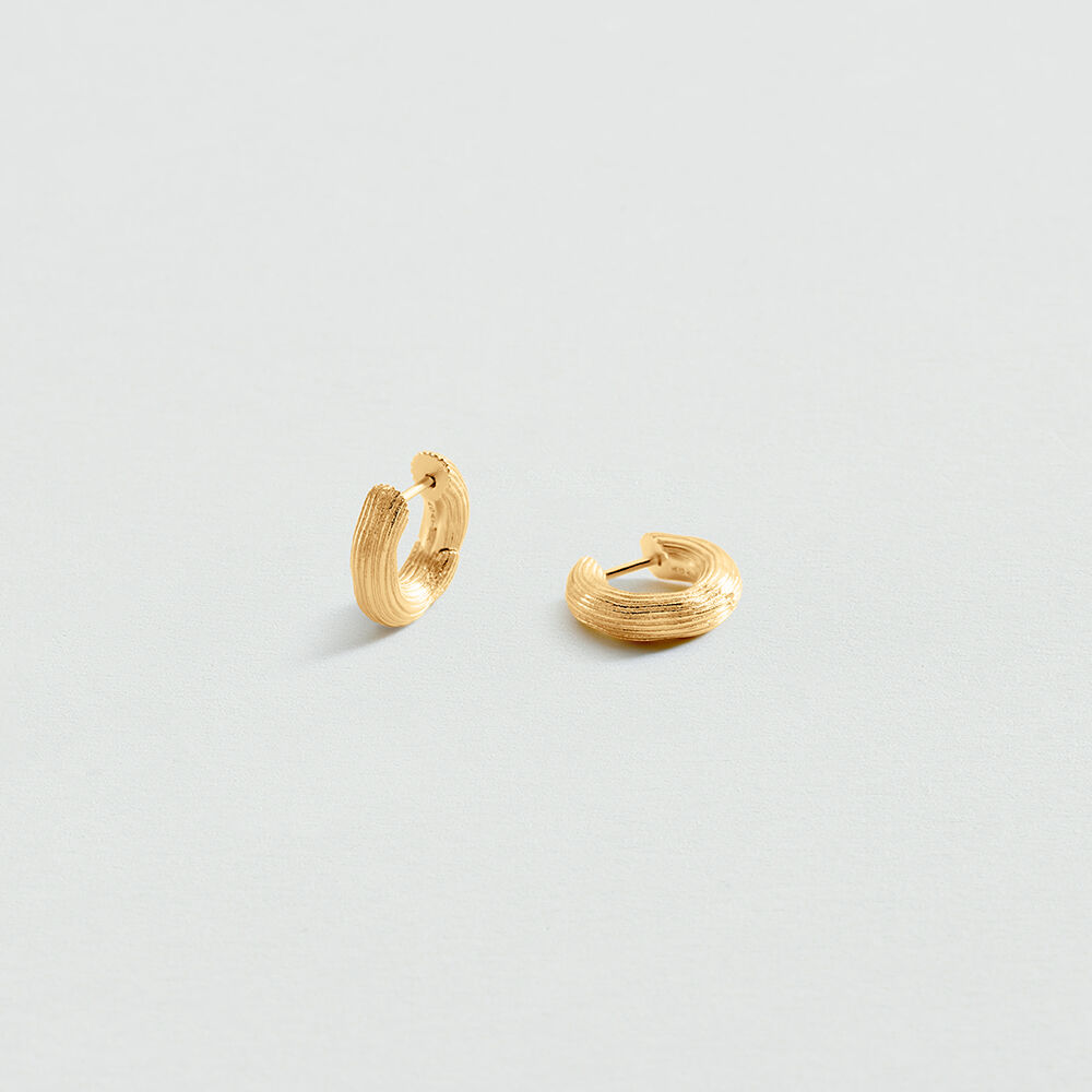 Hoops SORBONNE - Golden - Earrings  | Agatha
