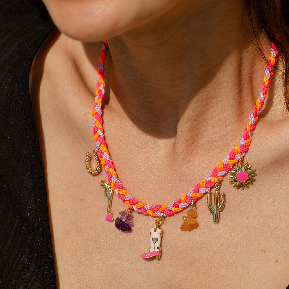 Choker necklace RODEO - Multicolor / Gold - Outlet  | Agatha