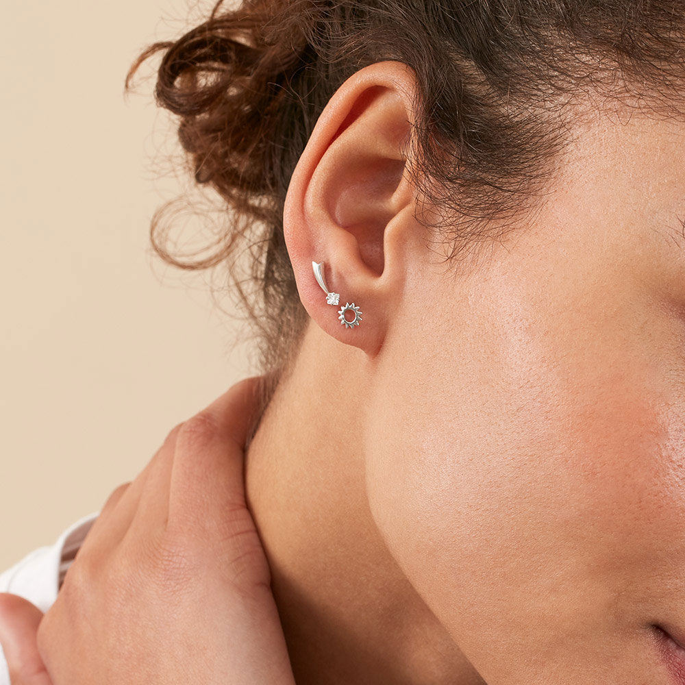 Piercing stud FILANTE - Crystal / Silver - Piercings  | Agatha
