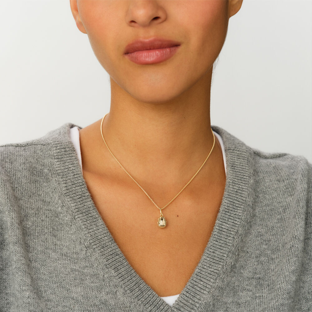 Pendant PAVE EGG - Crystal / Golden - Jewellery  | Agatha