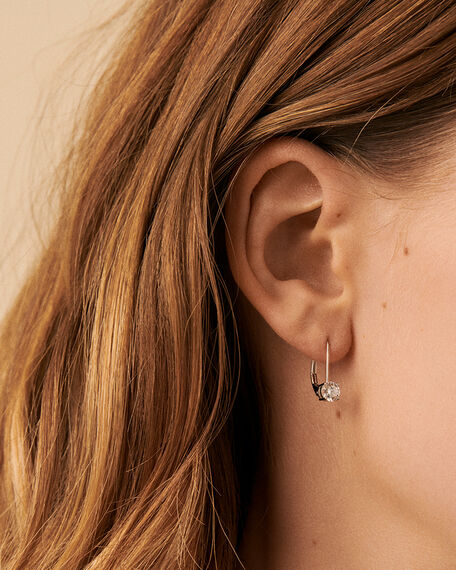 Long earrings SOL - Crystal / Silver - All earings  | Agatha