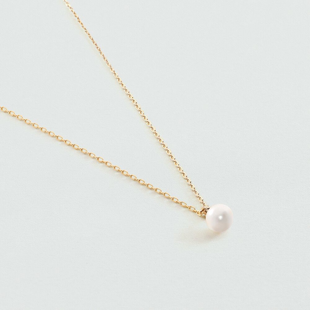 Choker necklace PERLYS - Pearl / Gold - Choker necklace  | Agatha