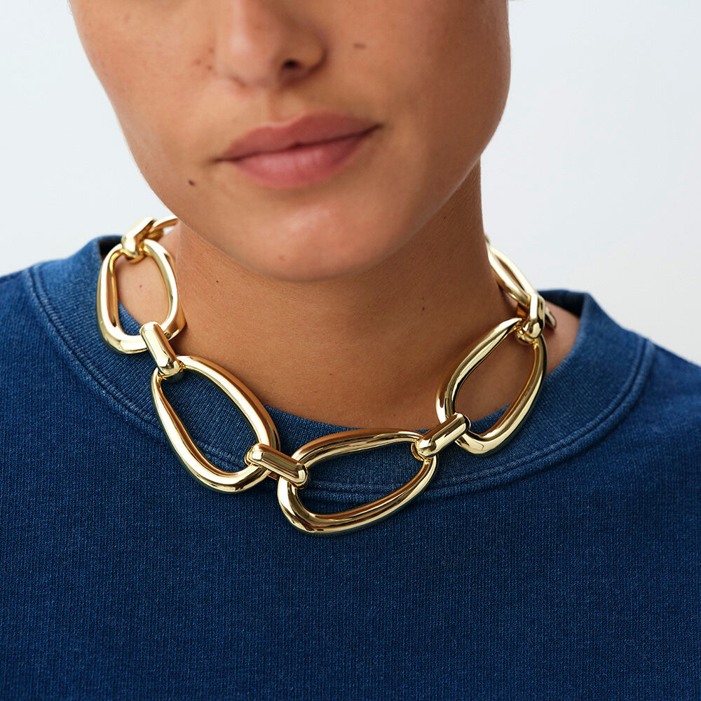 Choker necklace NEC6ABBESSES - Golden - Choker necklace  | Agatha