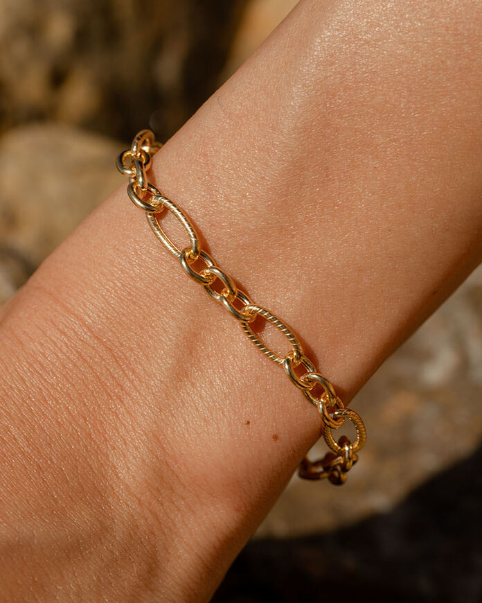 Link bracelet ARGENT - Golden - All jewellery  | Agatha