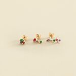 Piercing stud AMAS - Multicolor / Gold - All jewellery  | Agatha
