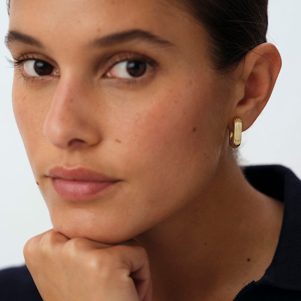 Hoops HAUSSMANN - Golden - Earrings  | Agatha