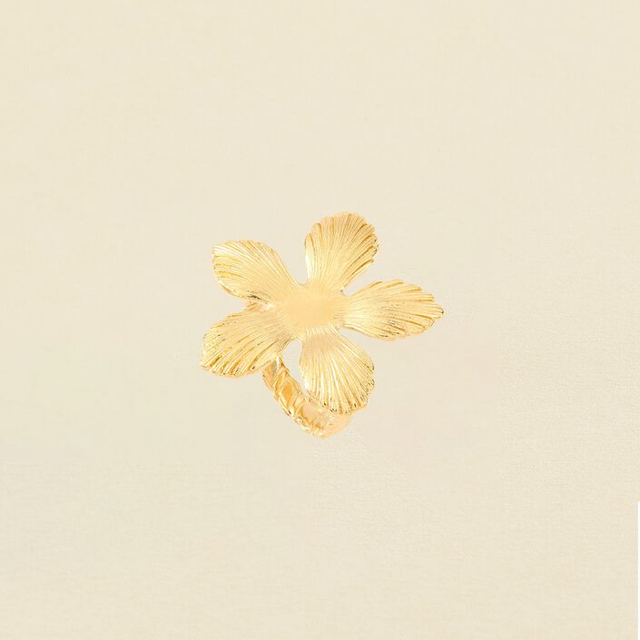 Large ring BLOOM - Golden - All jewellery  | Agatha