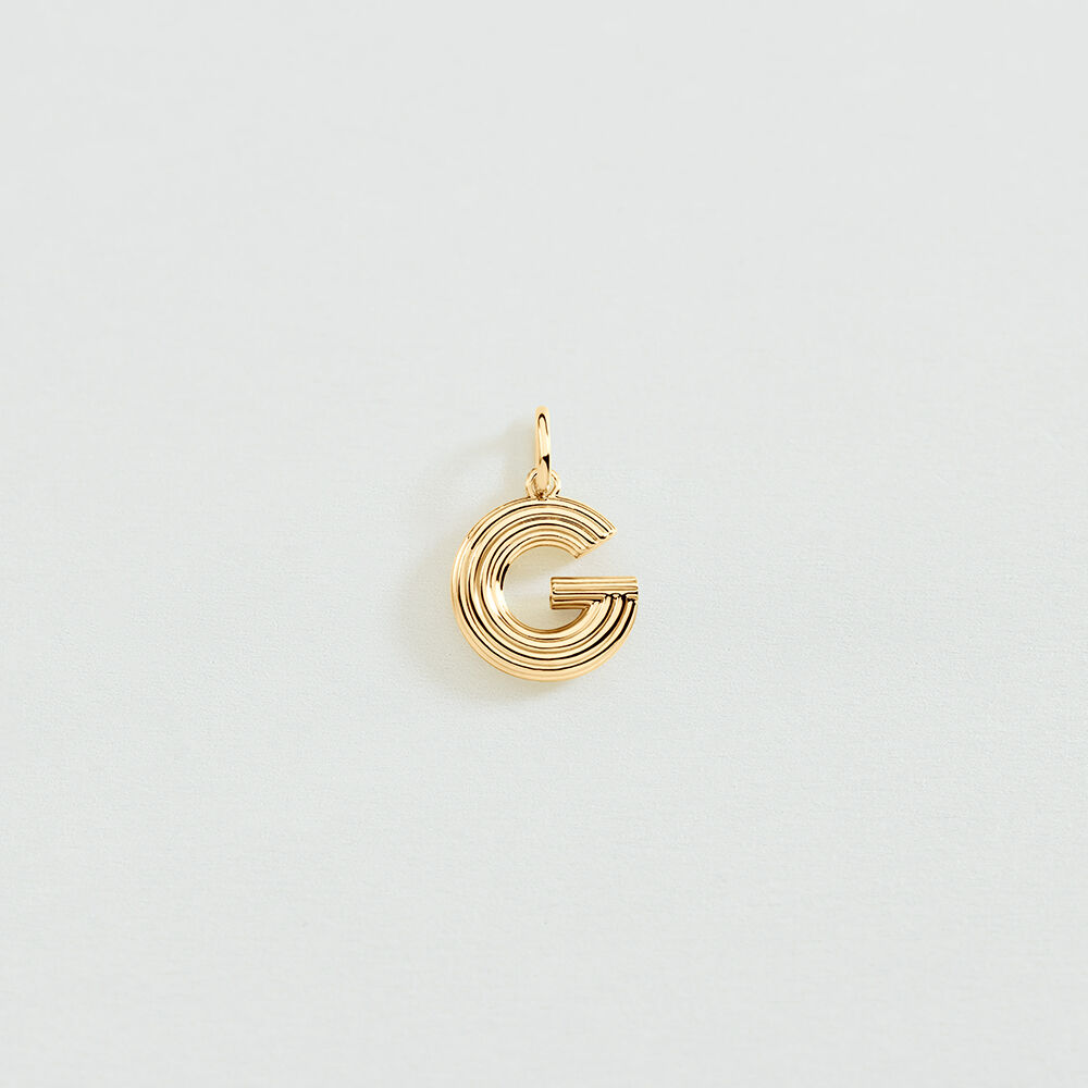 Pendant LETTER G - Golden - Jewellery  | Agatha