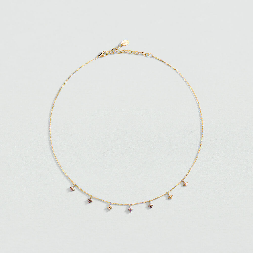 Choker necklace BELOVED - Pink / Gold - Beloved  | Agatha
