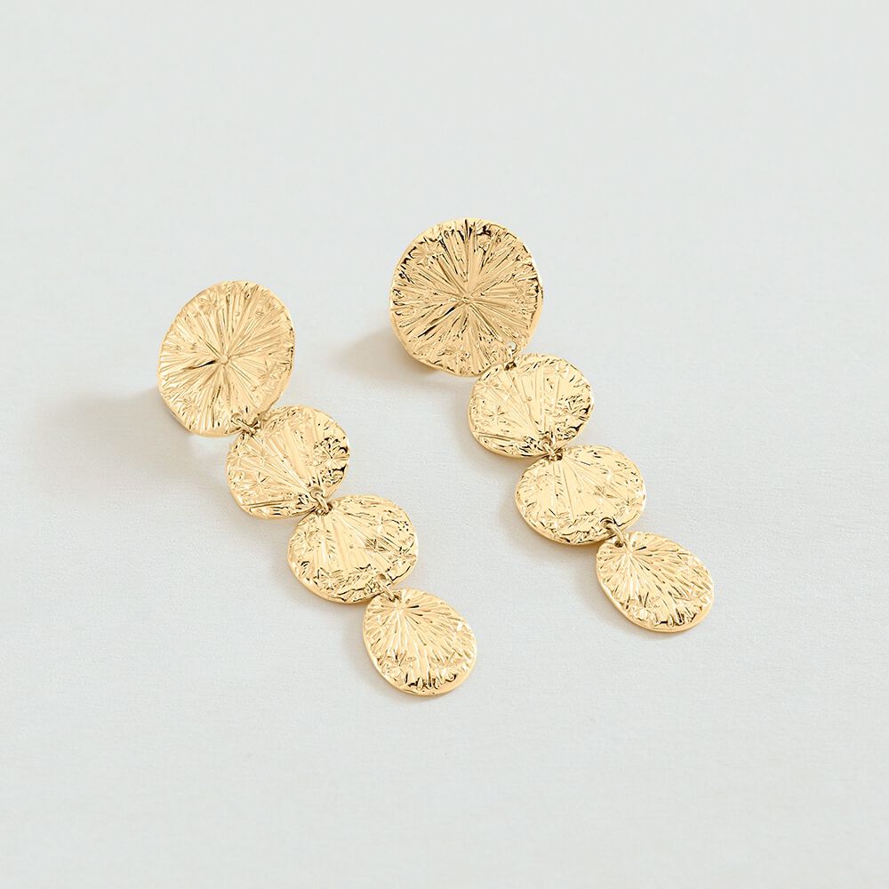 Long earrings ASTREE - Golden - Earrings  | Agatha