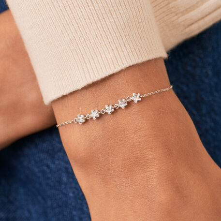 Link bracelet SPACEAG - Crystal / Silver - All jewellery  | Agatha