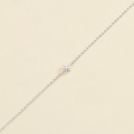 Link bracelet OURSE - Crystal / Silver - All bracelets  | Agatha