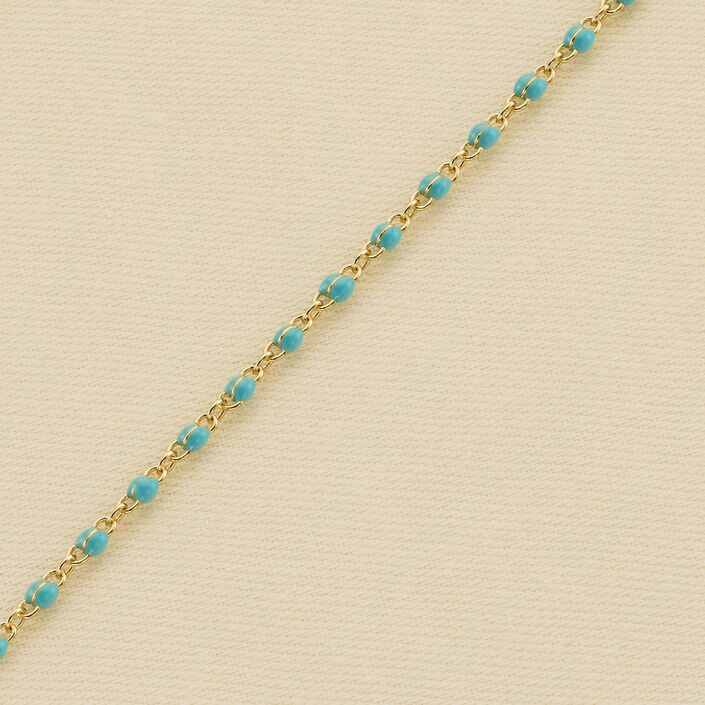 Link bracelet SMARTY - Turquoise / Gold - All bracelets  | Agatha