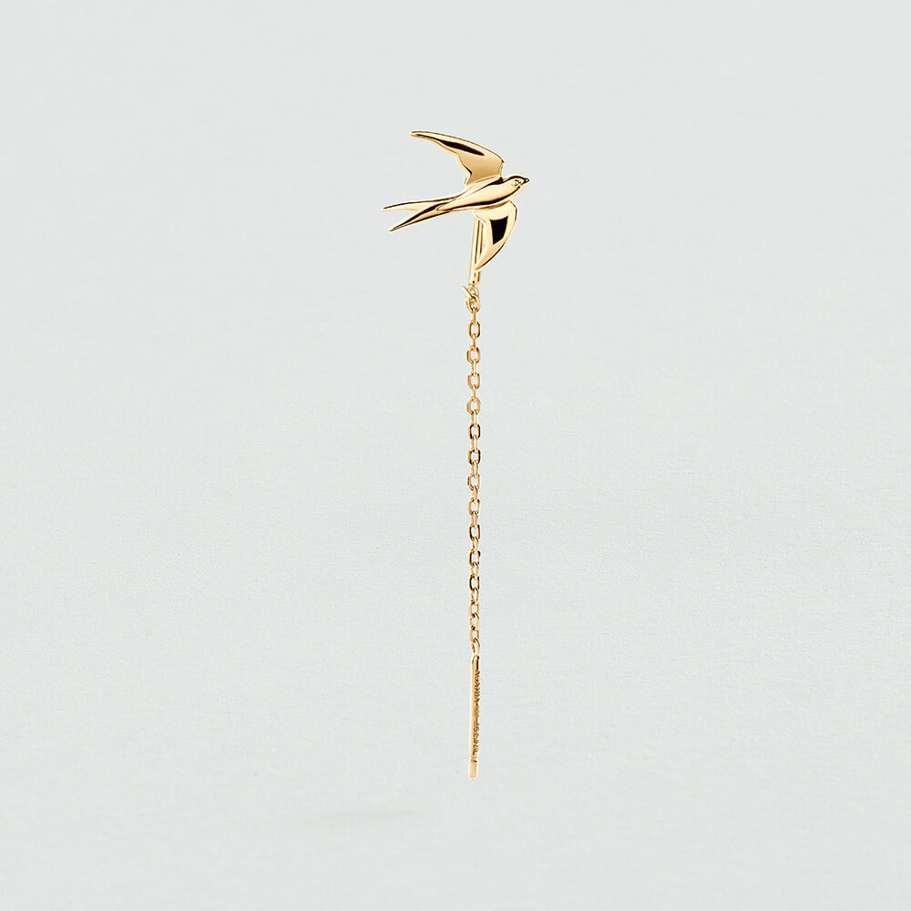 Single stud earring PULLTHROUGH MIX & MATCH - Golden