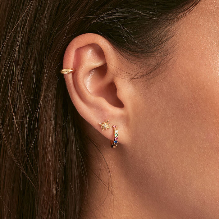 Ear cuff HOOK - Golden - All jewellery  | Agatha